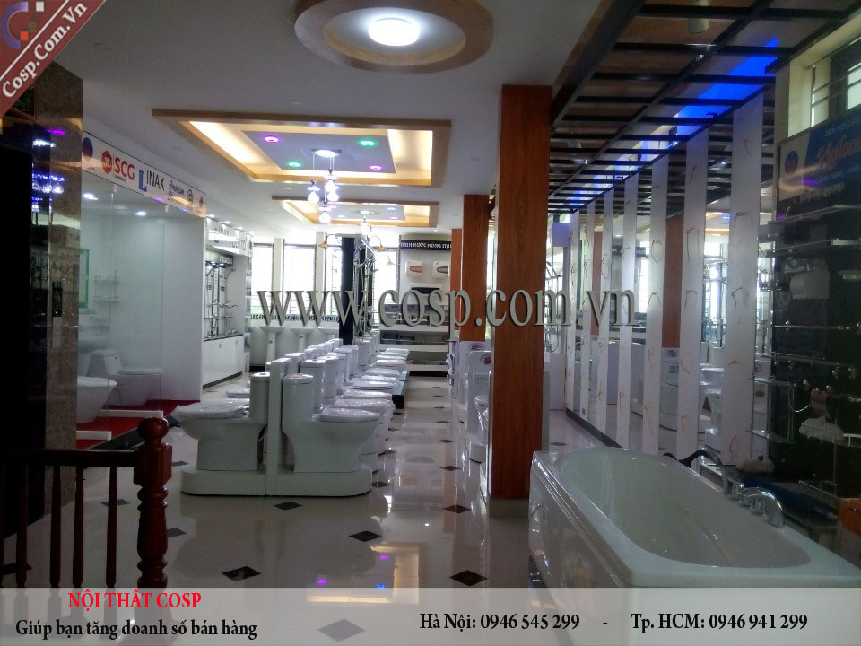 Thi công cửa hàng VLXD chị Ước- Hà Nam